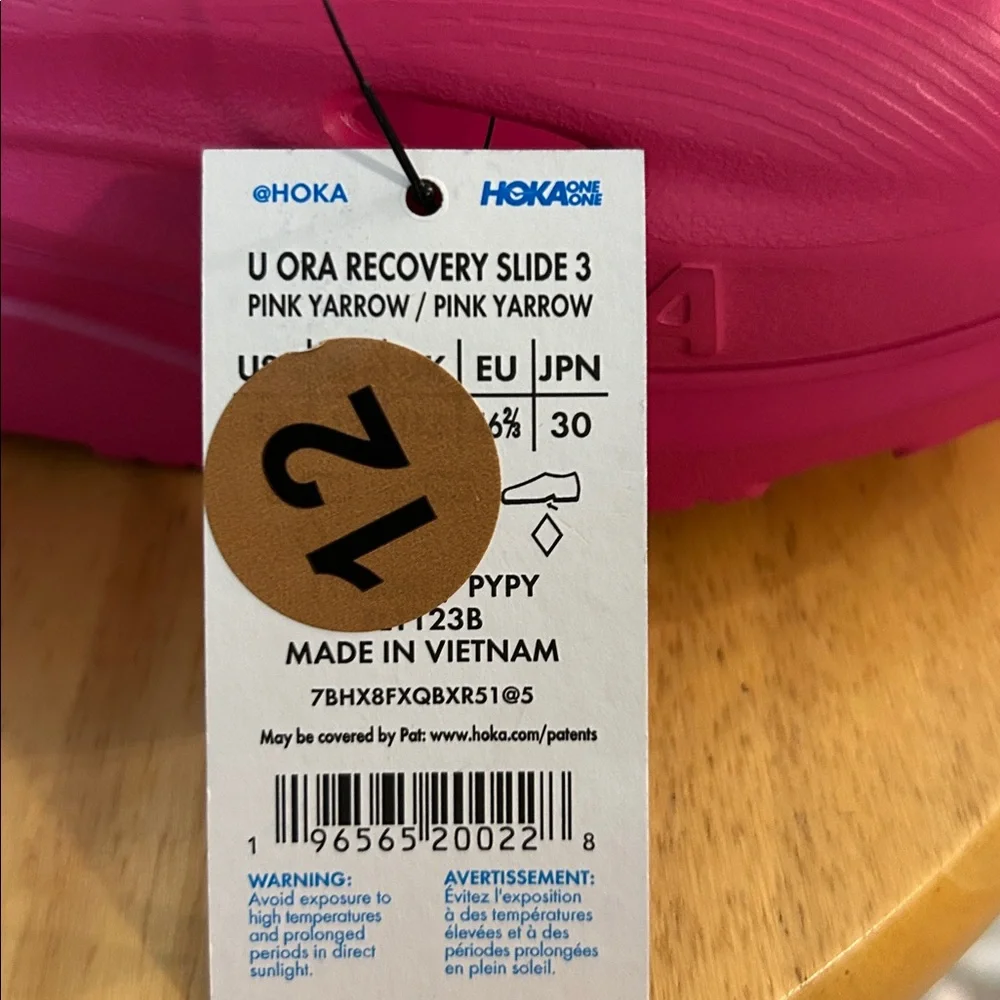 NWT Hoka Ora Recovery 3 Slides Mens Pink Slides Men’s Size 12 Women's Sz 14 - Picture 13 of 14